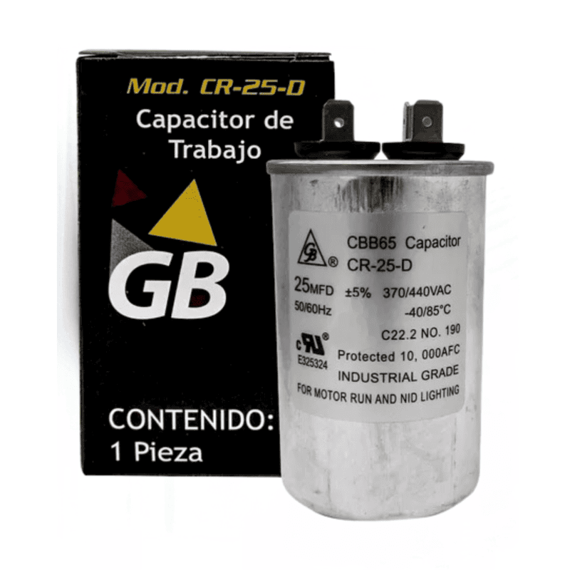 Capacitor De Trabajo 25Mfd 270/440V Barreto - Cr-25-D Capacitor De Trabajo 25Mfd 270/440V Barreto - Cr-25-D