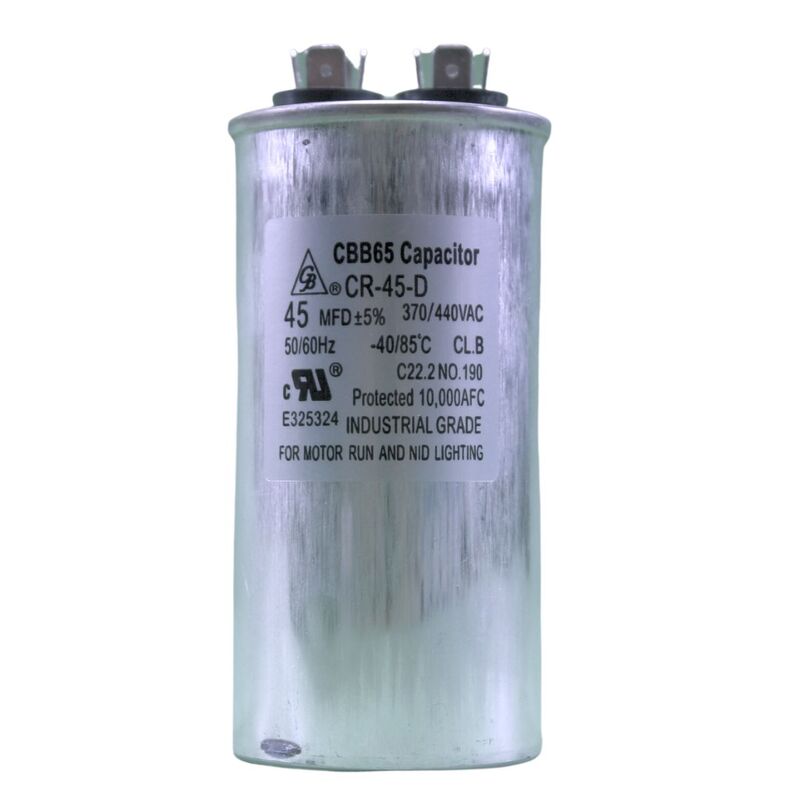 Capacitor De Trabajo 45Mf 370 A 440V - CR-45-D Capacitor De Trabajo 45Mf 370 A 440V - CR-45-D