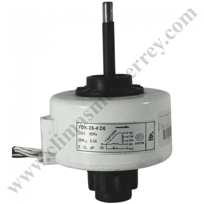 Motor Para Minisplit, Evaporador 2 Toneladas, 220 V, 60 Hz, 26 W, 0.3 A, Capacitor 1.8 450 V, Criotec - Ydk-26-4