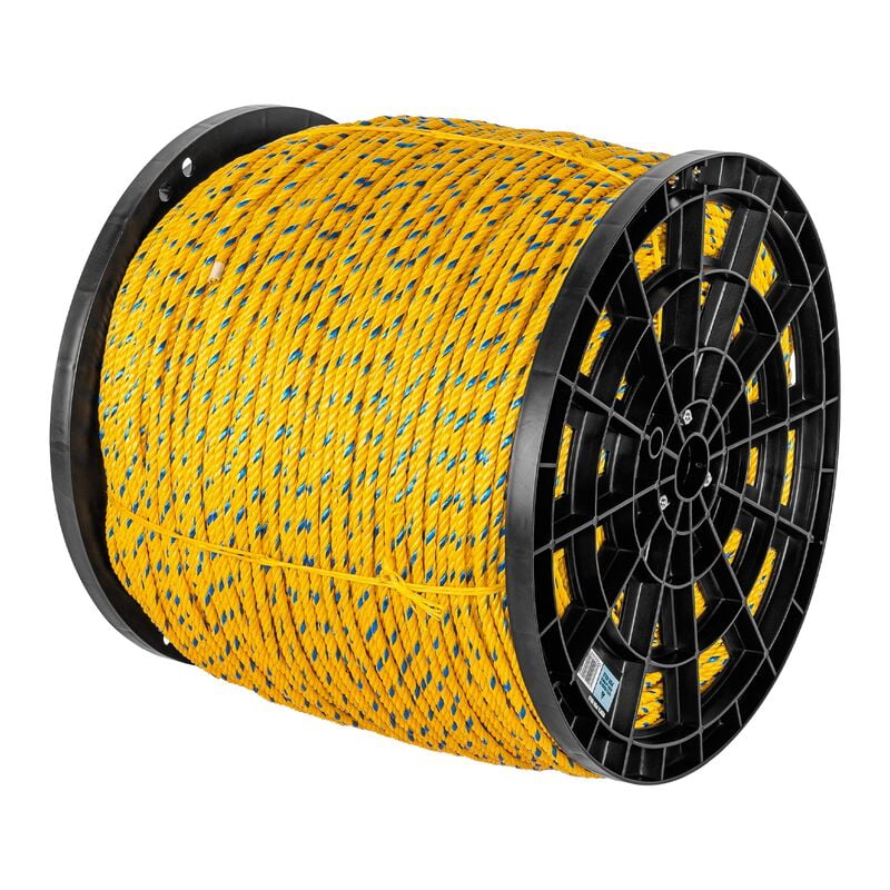 Kilo de cuerda amarilla de polipropileno 6 mm, rollo 20 kg - CUE-06 / 44485 Kilo de cuerda amarilla de polipropileno 6 mm, rollo 20 kg - CUE-06 / 44485
