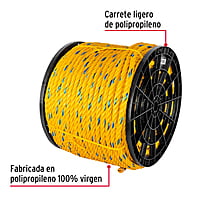 Kilo de cuerda amarilla de polipropileno 19 mm, rollo 30 kg - CUE-19 / 44491 Kilo de cuerda amarilla de polipropileno 19 mm, rollo 30 kg - CUE-19 / 44491