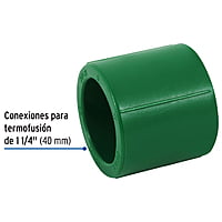 Cople de PPR, 1-1/4', 40mm - CV-264 / 45447 Cople de PPR, 1-1/4', 40mm - CV-264 / 45447
