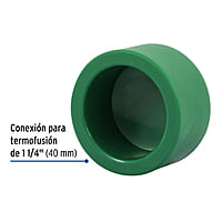 Tapon de PPR, 1-1/4', 40mm - CV-364 / 45456 Tapon de PPR, 1-1/4', 40mm - CV-364 / 45456