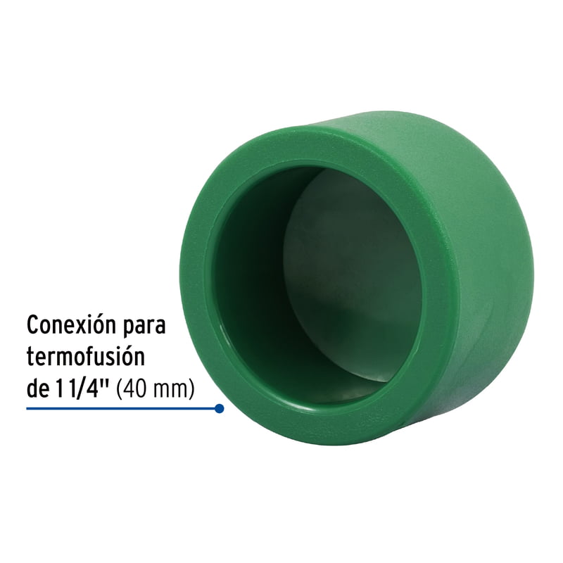 Tapon de PPR, 1-1/4', 40mm - CV-364 / 45456 Tapon de PPR, 1-1/4', 40mm - CV-364 / 45456
