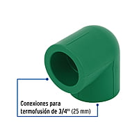 Codo 90° de PPR, 3/4', 25mm - CV-562 / 49850 Codo 90° de PPR, 3/4', 25mm - CV-562 / 49850
