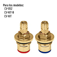 Bolsa con 2 cartuchos cerámicos p/llaves de empotrar de PPR - CV-CARCE / 49293 Bolsa con 2 cartuchos cerámicos p/llaves de empotrar de PPR - CV-CARCE / 49293