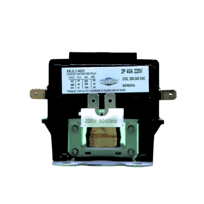 Contactor 2 Polos, 40 Amps, Bobina 208-240VAC, 50/60Hz, Cluxer - CXC2P40A220 Contactor 2 Polos, 40 Amps, Bobina 208-240VAC, 50/60Hz, Cluxer - CXC2P40A220