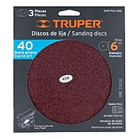 Caja con 3 discos de lija 6' grano 40 para PUL 4x6 - D40-PUL-4X6 / 16162 Caja con 3 discos de lija 6' grano 40 para PUL 4x6 - D40-PUL-4X6 / 16162