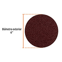Caja con 3 discos de lija 6' grano 40 para PUL 4x6 - D40-PUL-4X6 / 16162 Caja con 3 discos de lija 6' grano 40 para PUL 4x6 - D40-PUL-4X6 / 16162