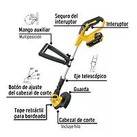 Desbrozadora inalámbrica 20V, 1 batería 2Ah, 1 carg. PRETUL - DESI-20P / 28272 Desbrozadora inalámbrica 20V, 1 batería 2Ah, 1 carg. PRETUL - DESI-20P / 28272