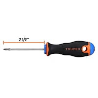 Desarmador punta phillips, 1/8' mango Comfort Grip, 2-1/2' - DP-1/8X2-1/2B / 18547 Desarmador punta phillips, 1/8' mango Comfort Grip, 2-1/2' - DP-1/8X2-1/2B / 18547