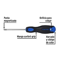 Desarmador punta Phillips, 3/16x3', mgo Comfort Grip, Pretul - DP-3/16X3BP / 21493 Desarmador punta Phillips, 3/16x3', mgo Comfort Grip, Pretul - DP-3/16X3BP / 21493