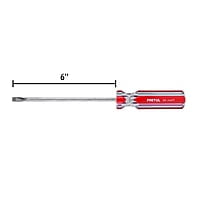 Desarmador plano, 1/4 x 6', mango PVC, Pretul - DR-1/4X6TP / 21462 Desarmador plano, 1/4 x 6', mango PVC, Pretul - DR-1/4X6TP / 21462