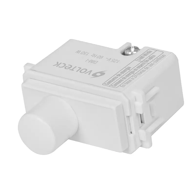 Dimmer giratorio, línea Italiana, color blanco - DIM-IB / 48138 Dimmer giratorio, línea Italiana, color blanco - DIM-IB / 48138