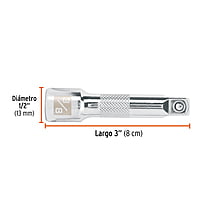 Extensión de 3' para matraca, para dados cuadro 3/8' - E-5260 / 13663 Extensión de 3' para matraca, para dados cuadro 3/8' - E-5260 / 13663