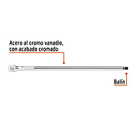 Extensión de 12' para matraca, para dados cuadro 3/8' - E-5262 / 13667 Extensión de 12' para matraca, para dados cuadro 3/8' - E-5262 / 13667