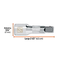 Extensión de 2-1/2' para matraca, para dados cuadro 1/2' - E-5460 / 13414 Extensión de 2-1/2' para matraca, para dados cuadro 1/2' - E-5460 / 13414