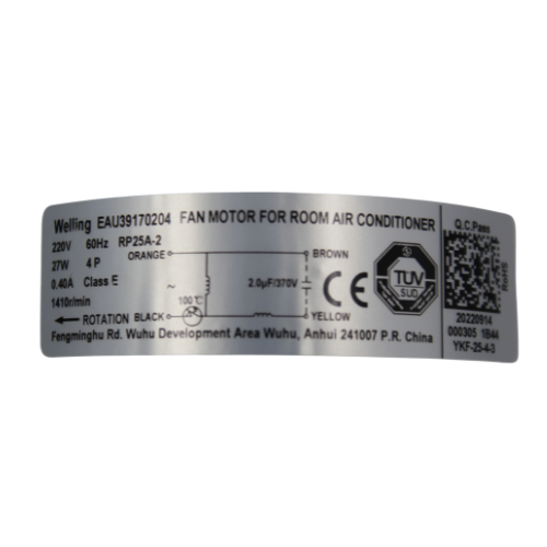 Motor Evaporador Para Minisplit Lg 2Ton 220V 27W, 0.40A, Capacitor 2.50Mf 370V - Eau39170204 (YKF-25-4-3 20220914) Motor Evaporador Para Minisplit Lg 2Ton 220V 27W, 0.40A, Capacitor 2.50Mf 370V - Eau39170204 (YKF-25-4-3 20220914)