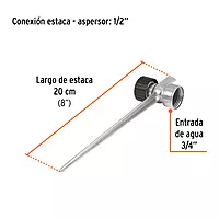Estaca metálica universal para aspersor, 8' - EST-8 / 10366