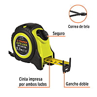 Flexómetro Auto Lock, 5.5 m, cinta 25 mm - FA-55M / 10748 Flexómetro Auto Lock, 5.5 m, cinta 25 mm - FA-55M / 10748