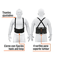 Faja con tirantes ajustables, ventilada, talla extra grande - FAJA-XLV / 11967 Faja con tirantes ajustables, ventilada, talla extra grande - FAJA-XLV / 11967