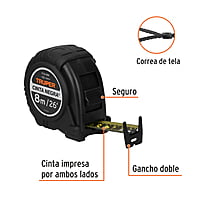 flexómetro-cinta-negra-8-m-cinta-27-mm-fcn-8m-11747 flexómetro-cinta-negra-8-m-cinta-27-mm-fcn-8m-11747