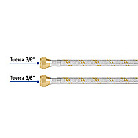Manguera de hule, 300 cm, revestida de acero inoxidable - FGA-30X / 49518 Manguera de hule, 300 cm, revestida de acero inoxidable - FGA-30X / 49518