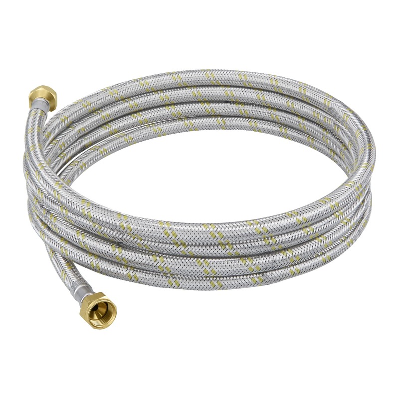 Manguera de hule, 300 cm, revestida de acero inoxidable - FGA-30X / 49518 Manguera de hule, 300 cm, revestida de acero inoxidable - FGA-30X / 49518