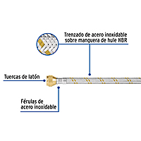 manguera-de-hule-400-cm-revestida-de-acero-inoxidable-fga-40x-49519 manguera-de-hule-400-cm-revestida-de-acero-inoxidable-fga-40x-49519