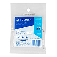 Bolsa con 20 grapas blancas de 12 mm para cable redondo - GCU-12B / 48275 Bolsa con 20 grapas blancas de 12 mm para cable redondo - GCU-12B / 48275