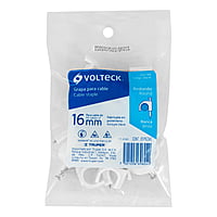 Bolsa con 20 grapas blancas de 16 mm para cable redondo - GCU-16B / 48276 Bolsa con 20 grapas blancas de 16 mm para cable redondo - GCU-16B / 48276