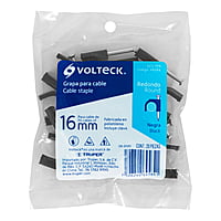 Bolsa con 20 grapas negras de 16 mm para cable redondo - GCU-16N / 48284 Bolsa con 20 grapas negras de 16 mm para cable redondo - GCU-16N / 48284
