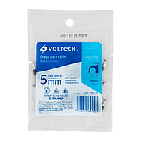 Bolsa con 20 grapas negras de 5 mm para cable redondo - GCU-5N / 48280GCU-5N Bolsa con 20 grapas negras de 5 mm para cable redondo - GCU-5N / 48280GCU-5N