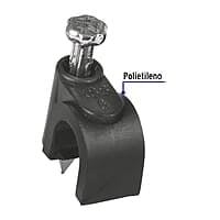 Bolsa con 20 grapas negras de 6 mm para cable redondo - GCU-6N / 48270 Bolsa con 20 grapas negras de 6 mm para cable redondo - GCU-6N / 48270