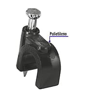 Bolsa con 20 grapas negras de 8 mm para cable redondo - GCU-8N / 48281 Bolsa con 20 grapas negras de 8 mm para cable redondo - GCU-8N / 48281