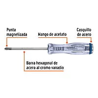 Desarmador de golpe, 1/4X4', de cruz - GO-1/4X4C / 14146 Desarmador de golpe, 1/4X4', de cruz - GO-1/4X4C / 14146