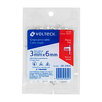 Bolsa con 20 grapas blancas de 3 x 6 mm para cable plano - GPL-5B / 48277 Bolsa con 20 grapas blancas de 3 x 6 mm para cable plano - GPL-5B / 48277
