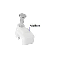 Bolsa con 20 grapas blancas de 3 x 6 mm para cable plano - GPL-5B / 48277 Bolsa con 20 grapas blancas de 3 x 6 mm para cable plano - GPL-5B / 48277