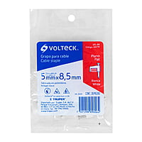 Bolsa con 20 grapas blancas de 5 x 8.5 mm para cable plano - GPL-8B / 48278 Bolsa con 20 grapas blancas de 5 x 8.5 mm para cable plano - GPL-8B / 48278