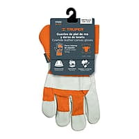 Guantes de piel de res y dorso de loneta - GU-255 / 17051 Guantes de piel de res y dorso de loneta - GU-255 / 17051