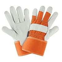 Guantes de piel de res y dorso de loneta - GU-255 / 17051 Guantes de piel de res y dorso de loneta - GU-255 / 17051