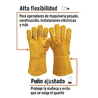 Guantes de carnaza, largos, unitalla - GU-525 / 14242 Guantes de carnaza, largos, unitalla - GU-525 / 14242