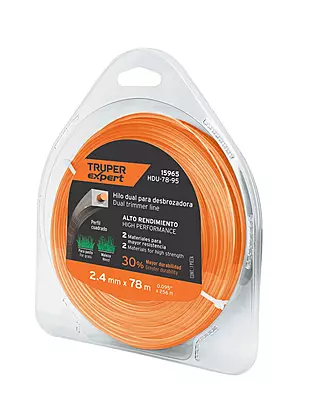 Blíster 78 m de hilo cuadrado 2.4 mm p/desbrozadora, Expert - HDU-78-95 / 15965