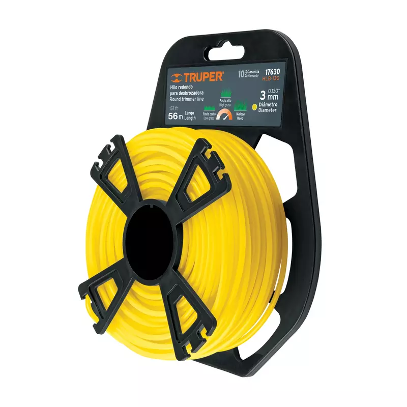 Blíster con 48 m de hilo redondo 3.3 mm para desbrozadora - HLB-130 / 17630