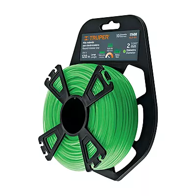 Blíster con 120 m de hilo redondo 2 mm para desbrozadora - HLB-80 / 17608