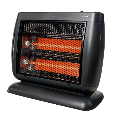 Calefactor Eléctrico de Cuarzo con Humidificador Heatwave, 2 Potencias de Calefacción, Potencia Mín600W – Máx1200W, Superficie a Cubrir 16 Mts2 - HQ1261U