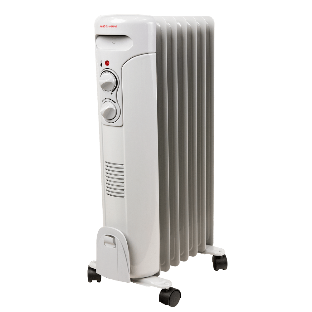Calefactor Eléctrico Radiador de Aceite Heatwave, 3 Potencias de Calefacción, Potencia Mín. 600 W – Máx. 1500 W, Superficie a Cubrir 18 mts2 - HR1507ZCR