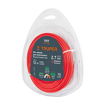 Blíster con 12 m de hilo redondo 2.7 mm para desbrozadora - HTA-105 / 17629