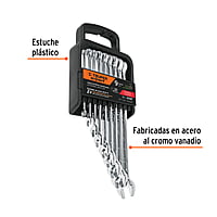 Juego de 9 llaves combinadas std pulidas, Truper Expert - JC-9P / 15776 Juego de 9 llaves combinadas std pulidas, Truper Expert - JC-9P / 15776