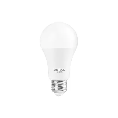 Lámpara LED tipo bulbo A19 10 W con sensor de luz, Volteck 46990 - LED-75SL